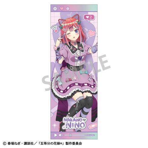 『五等分の花嫁*』ロングスクエア缶バッジ_中野二乃/配信者なりきり